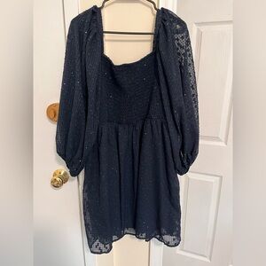 Elegant Navy Blue Dress